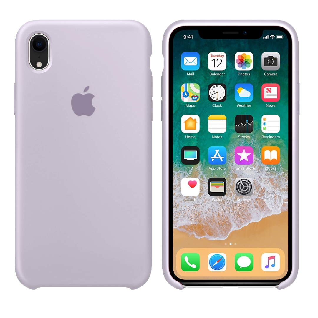 

Силиконовый чехол на айфон/iphone XR lavander лавандовый, Бежевый