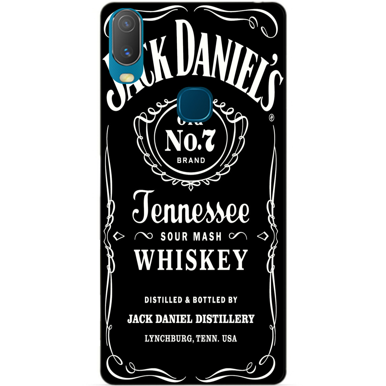 

Силиконовый бампер чехол для Vivo Y11 с рисунком Jack Daniels, Разные цвета