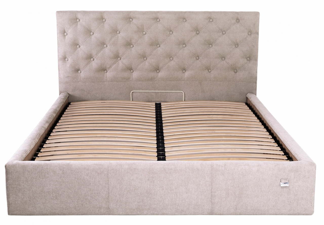 

Кровать Двуспальная Coventry Comfort 180 х 200 см Мисти Mocco С подъемным механизмом и нишей для белья Серая, Серый