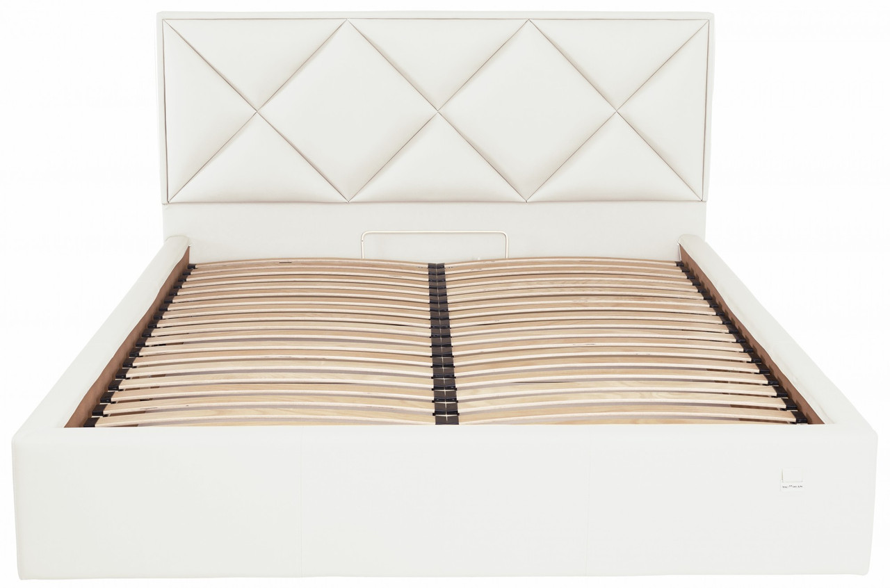 

Кровать Двуспальная Leeds VIP 180 х 200 см Флай 2200 с дополнительной металлической цельносварной рамой Белая, Белый
