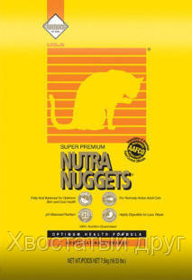 

NUTRA NUGGETS Cat Maintenance 10кг корм премиум класса для котов малоактивных или стерилиз