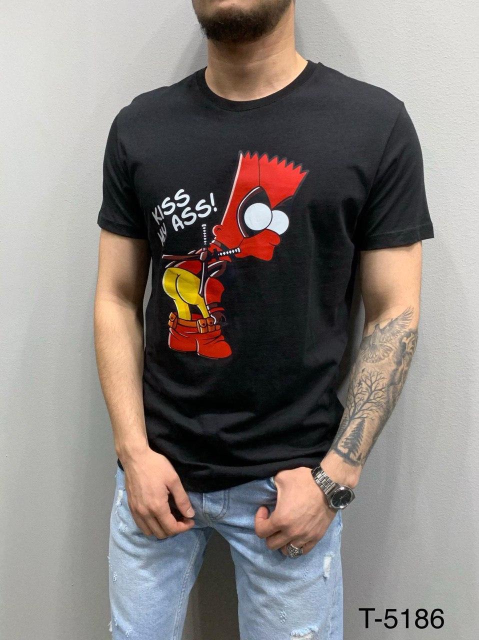 

Мужская стильная футболка (BLACK) DEDPUL