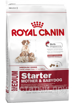 

Сухой корм (Роял Канин) Royal Canin Medium Starter 12 кг для собак для сук в последней трети беременности