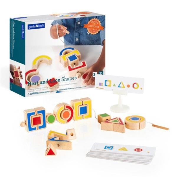 

Шнуровка Guidecraft Manipulatives Формы (G6747), Разноцветный