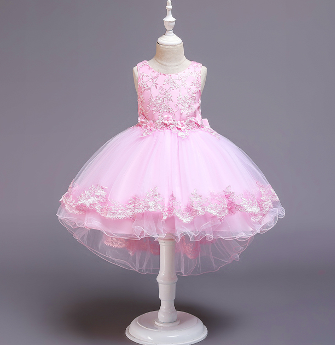 Ошатне рожеве плаття, каскадне для девочкиElegant pink dress, cascading magnificent for the girl