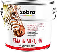 Емаль алкідна ZEBRA ПФ-266 0,9 кг №87 Червоно-коричневий (кон)