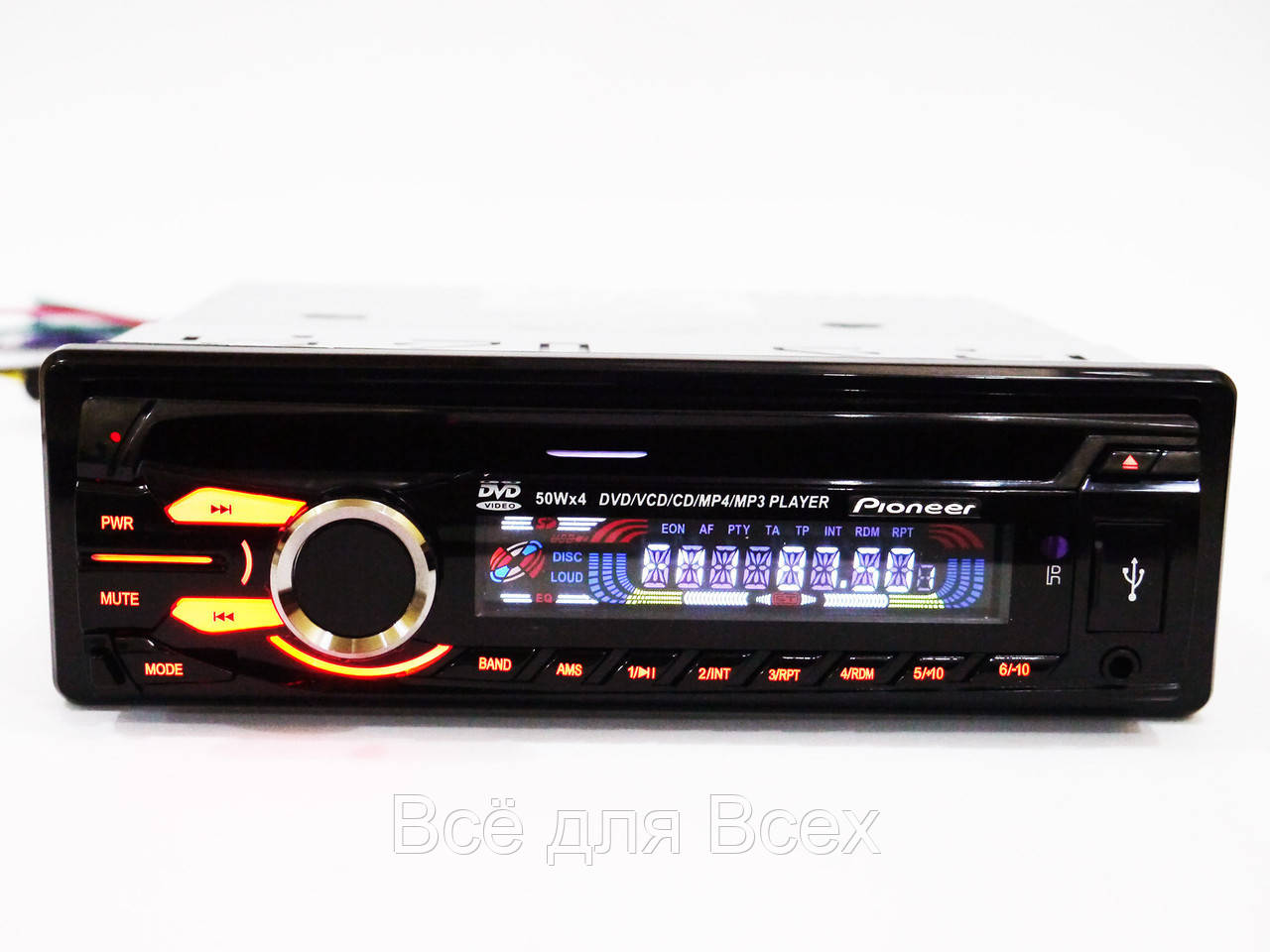 

DVD Автомагнитола Pioneer 3231 USB+Sd+MMC съемная панель