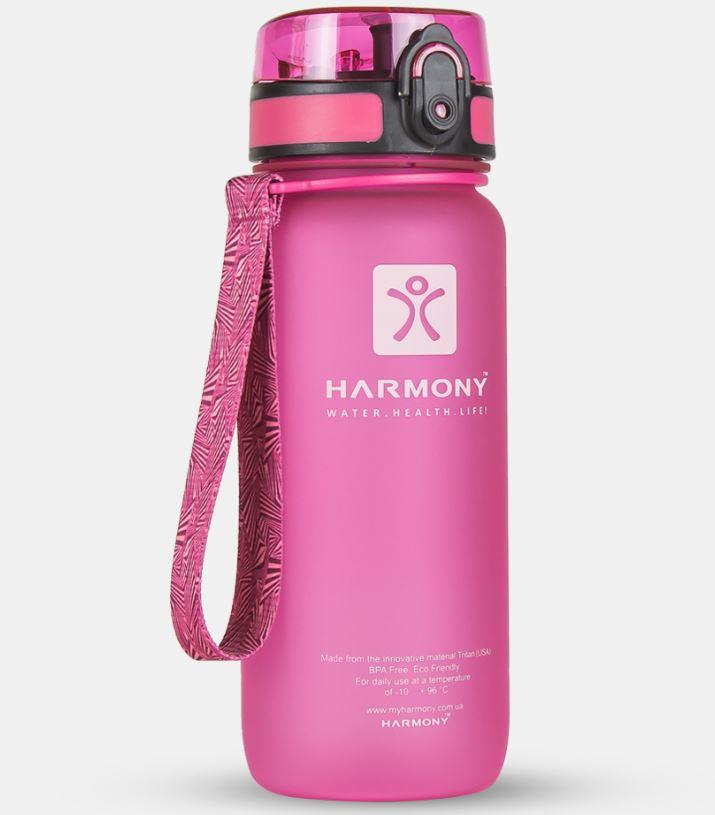 Пляшка для води Harmony 650 мл, рожева