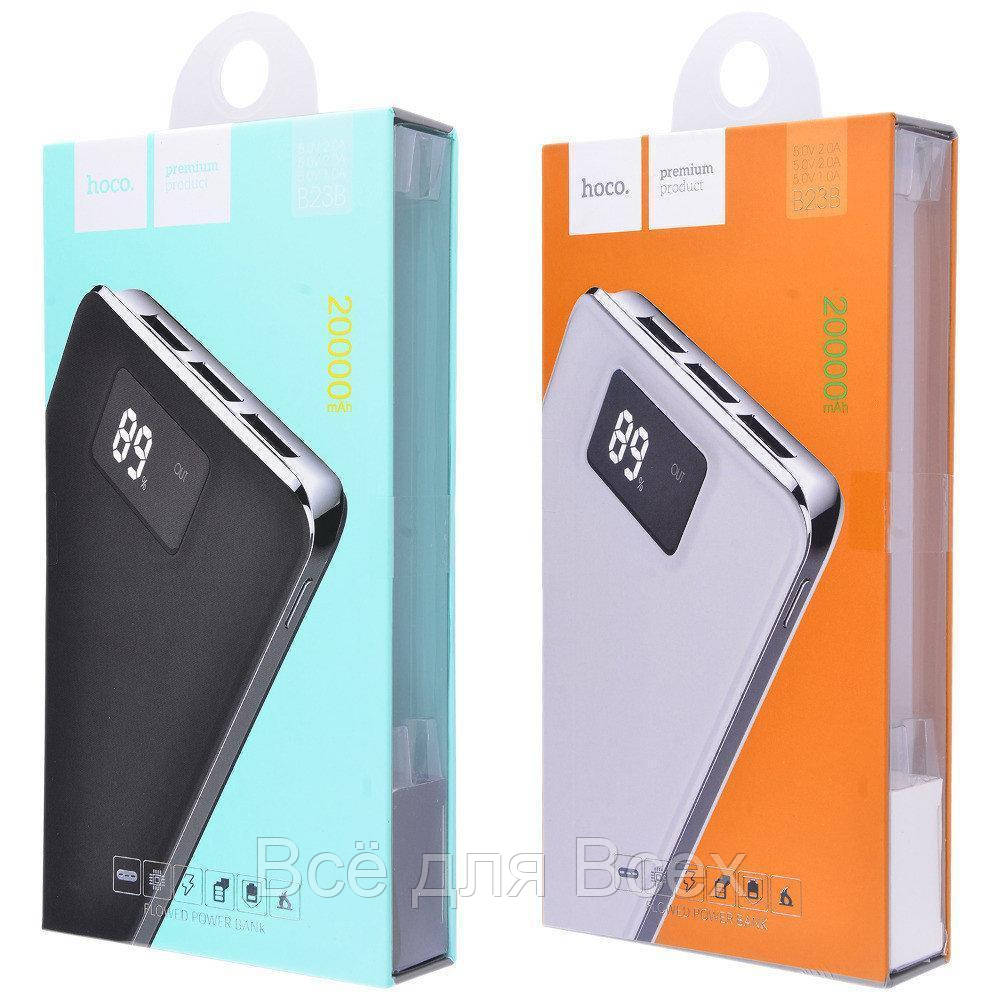 

Внешний аккумулятор HOCO B23B 20000mAh /powerbank-аккумулятор HOCO B23B-20000, три порта USB