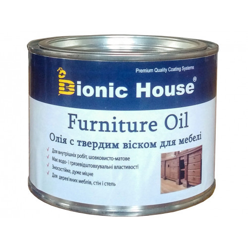 

Масло для мебели Furniture oil Bionic House с твердым воском профессиональное Сосна