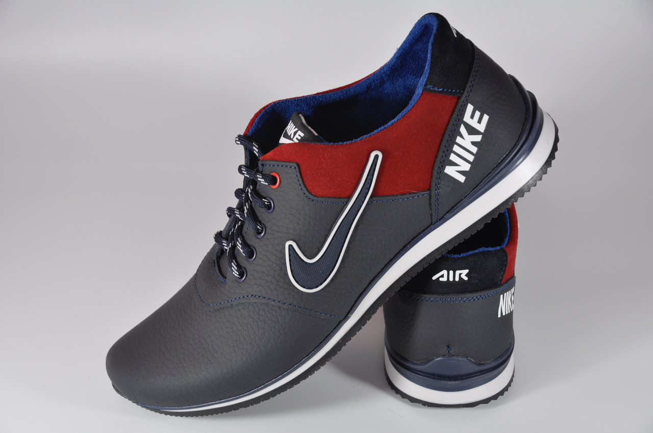 

Кроссовки Мужские Nike 211\3 Кожаные Синий 40