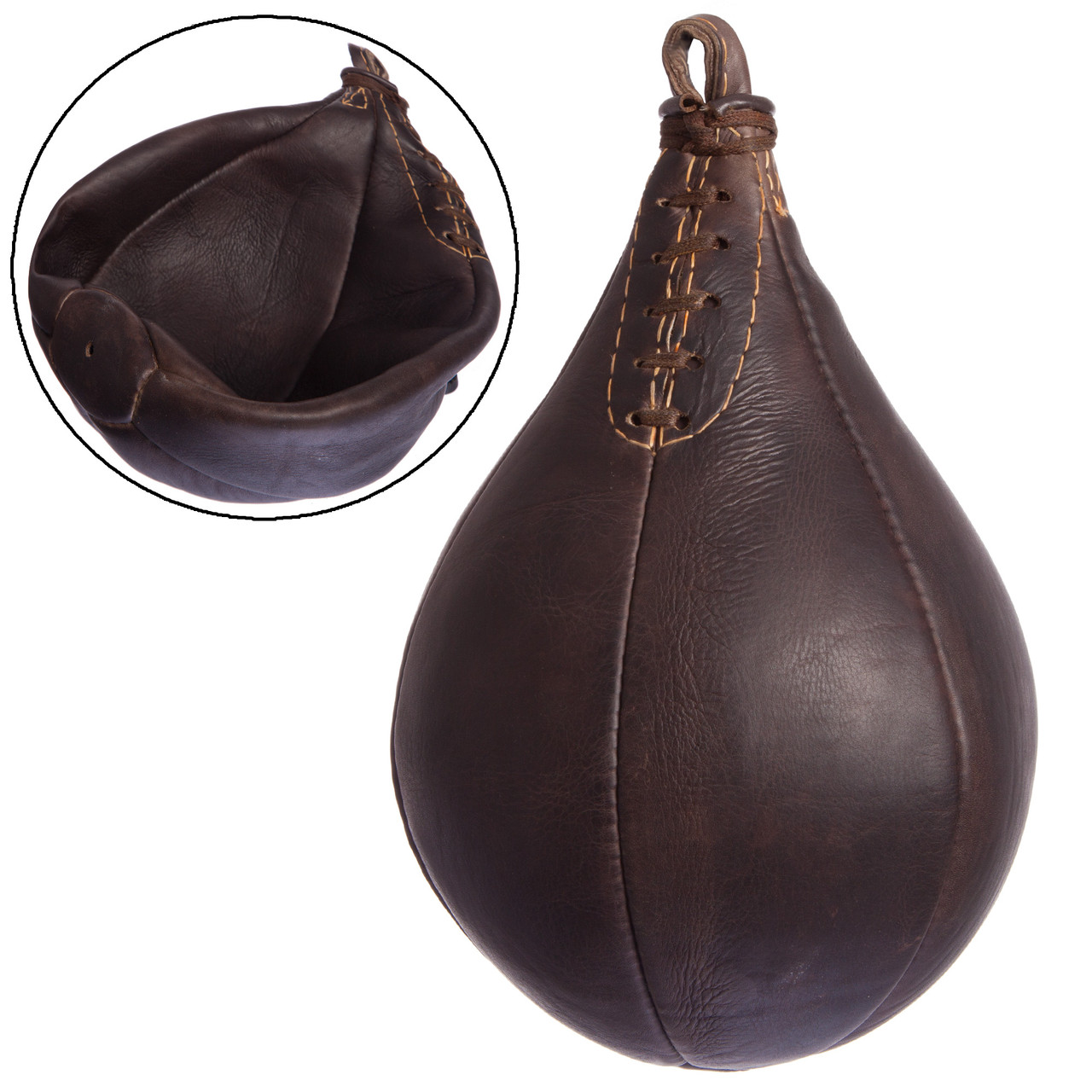 

Груша набивная Каплевидная подвесная VINTAGE F-0259 Punch ball (кожа, d-20см, l-32см, вес-0,35кг, В ассортименте