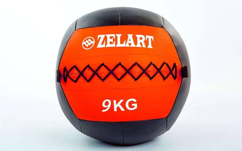 

Мяч волбол для кроссфита и фитнеса 9кг Zelart WALL BALL FI-5168-9 (PU, наполнитель-метал. гранулы, d-33см,