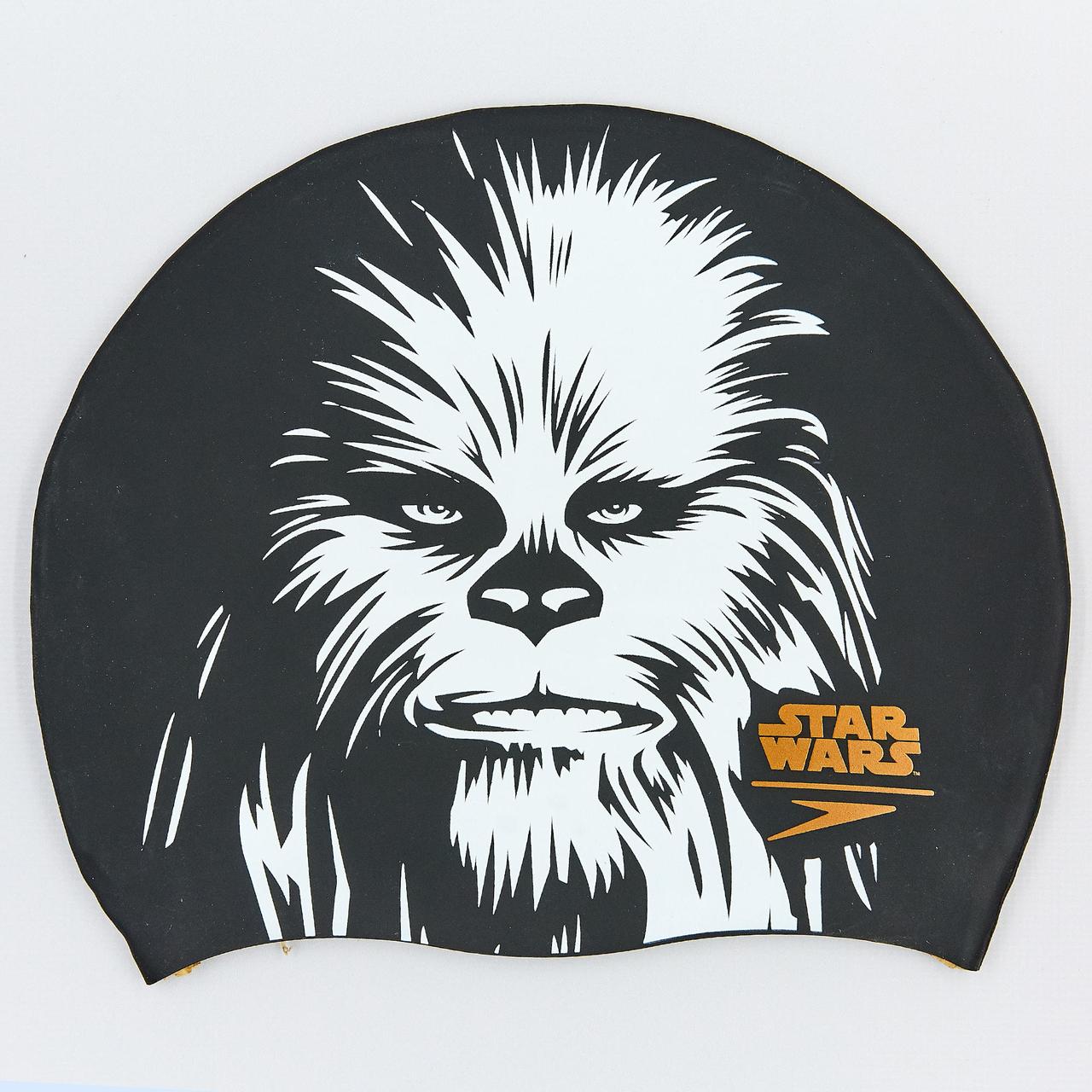 

Шапочка для плавания SPEEDO SLOGAN PRINT 808385C743 Star Wars Chewbacca (силикон, черный-белый)