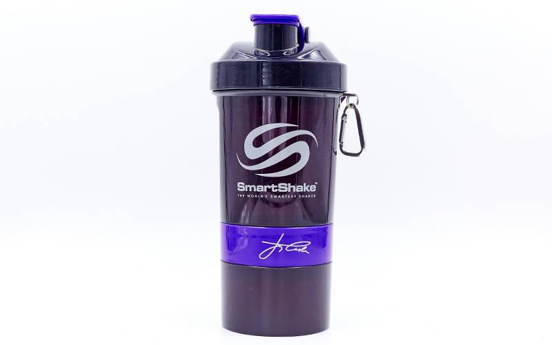 

Шейкер 3-х камерный для спортивного питания SMART SHAKER SIGN JAY CUTLER 6020027 (600мл, черный-фиолетовый)