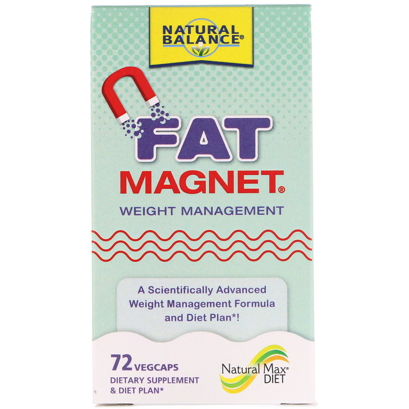 

Natural Balance, Fat Magnet, управление весом, 72 растительные капсулы