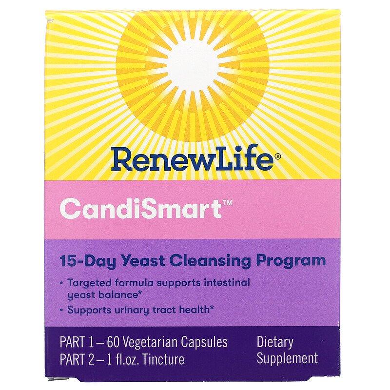 

Renew Life, CandiSmart, 15-Day Yeast Cleansing Program, 2 Part Program