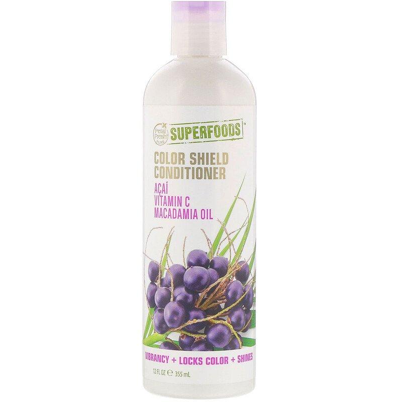 

Petal Fresh, Pure, SuperFoods For Hair, Color Shield Conditioner, Acai, Vitamin C & Macadamia Oil, 12 fl oz (355 ml)