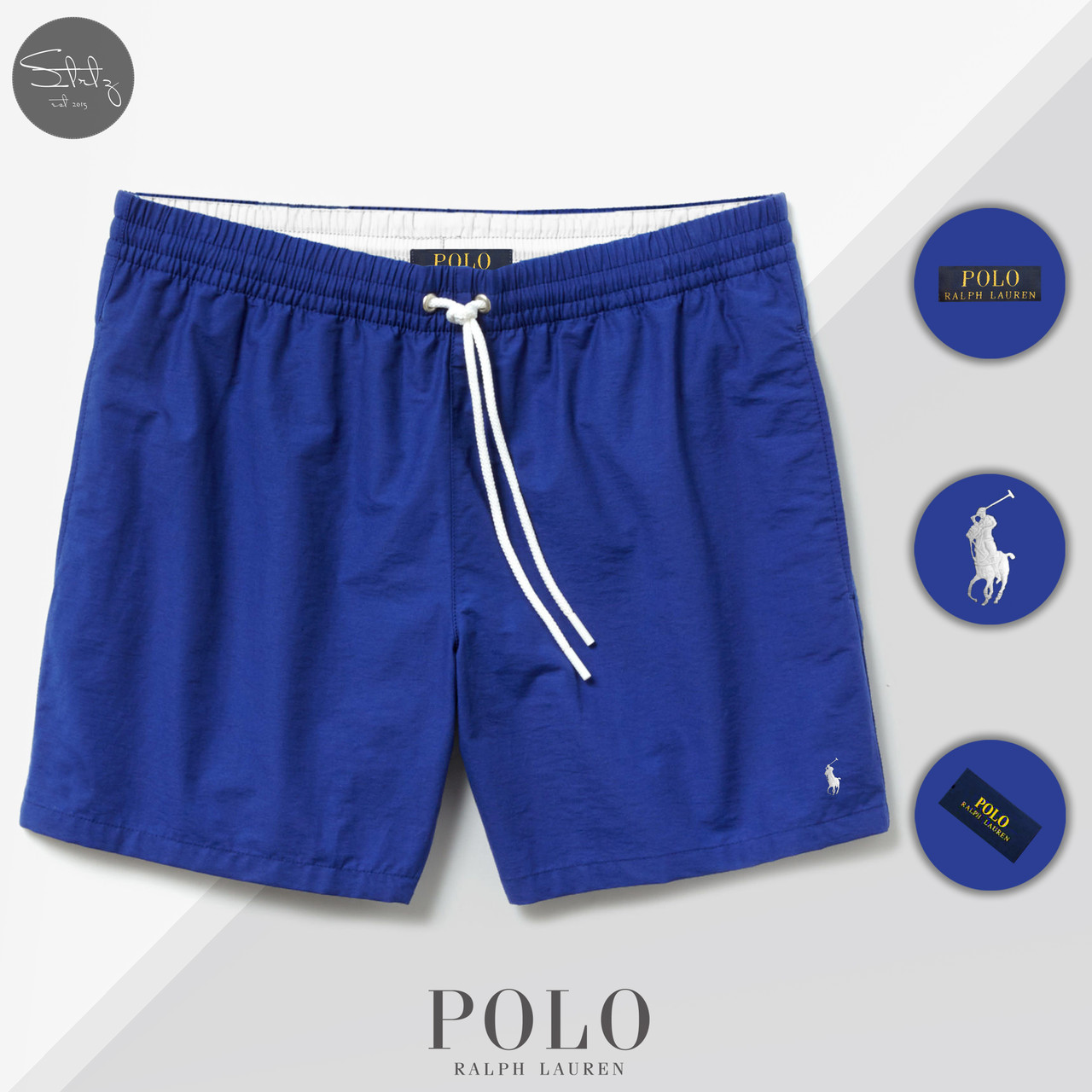 

Шорты мужские Polo Ralph L пляжные летние Blue