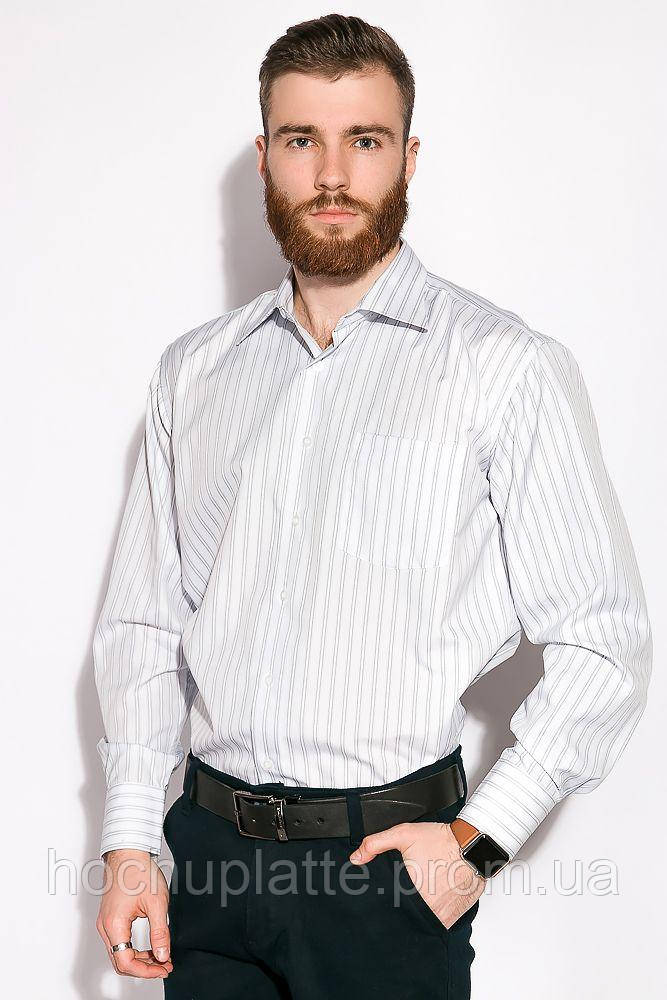 

Мужская рубашка в полоску, с хлопка и полиэстера, с длинным рукавом на пуговицах (37-48)