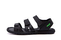 Мужские кожаные сандалии Nike ACG Black (реплика)