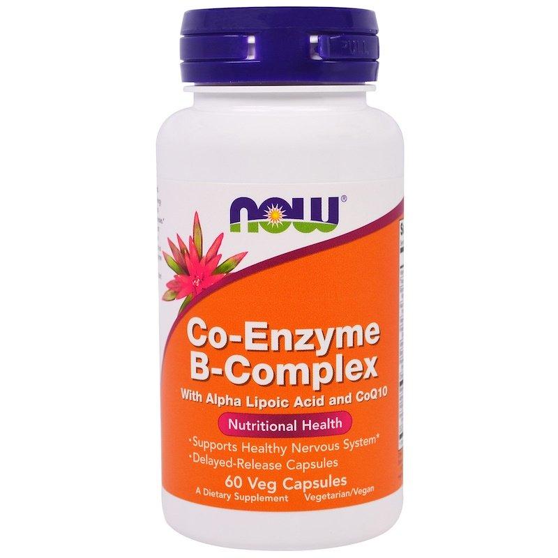 

Now Foods, Co-Enzyme B-Complex, Коэнзимный комплекс B, 60 вегетарианских капсулes