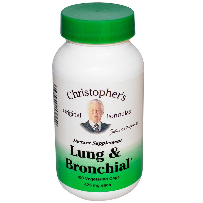 

Christopher's Original Formulas, Lung and Bronchial, 425 mg, 100 Vegetarian Caps