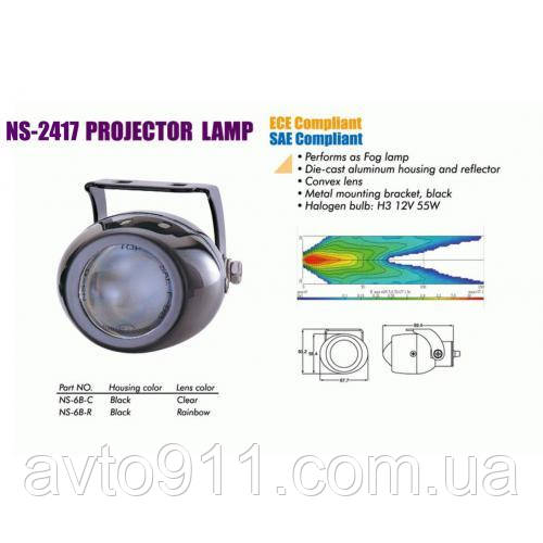 

Фары дополнительные NS-2417 B-C H3/12 В/55W/68*57mm/линза под ксенон (NS-2417 B-C)