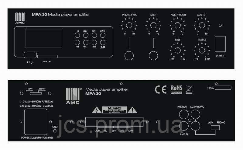 

Усилитель AMC MPA 30F