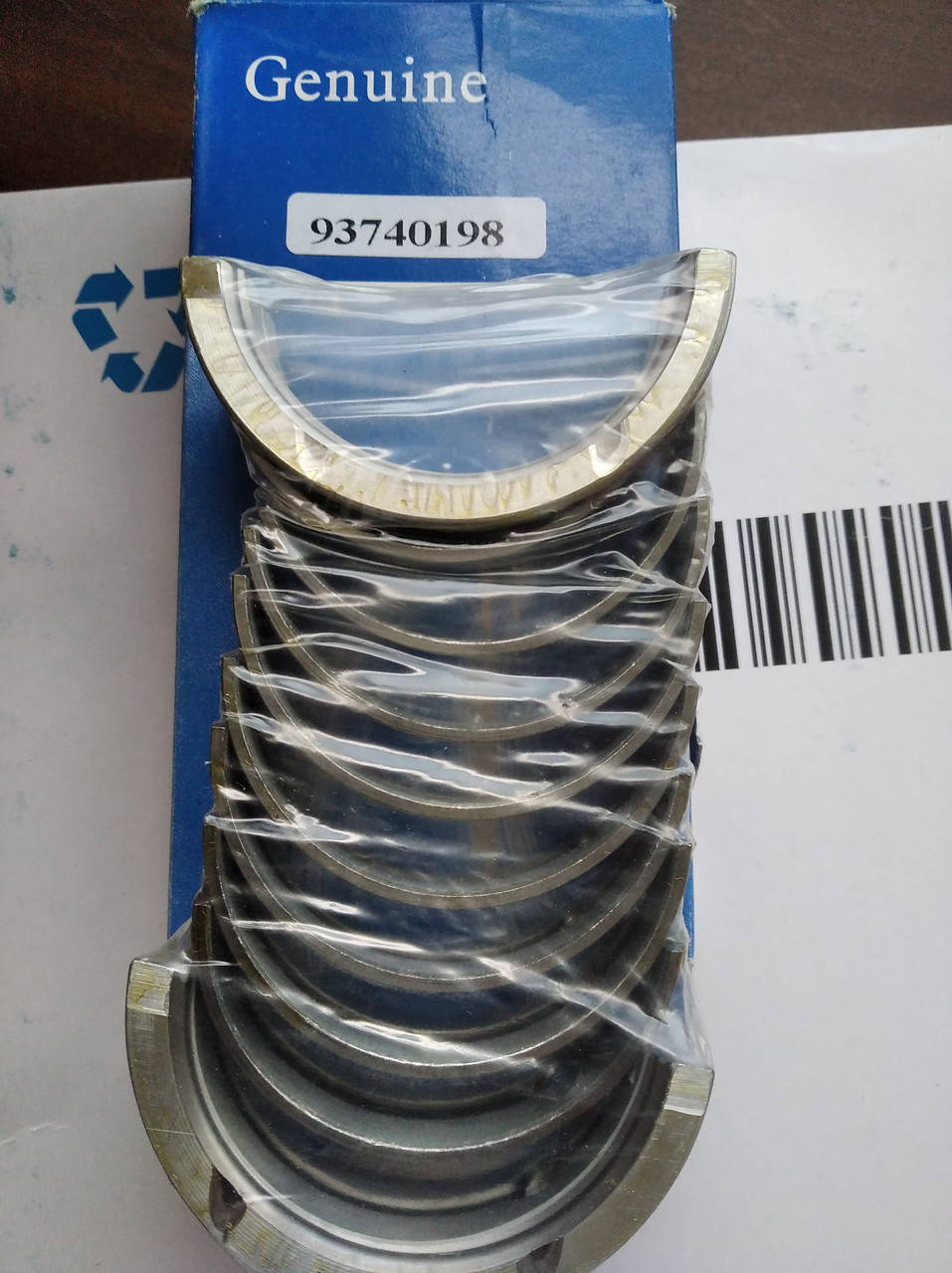 

Вкладыши коренные (0,25), 1.5 Ланос 1.5, 1,6 93740198 (Genuine)