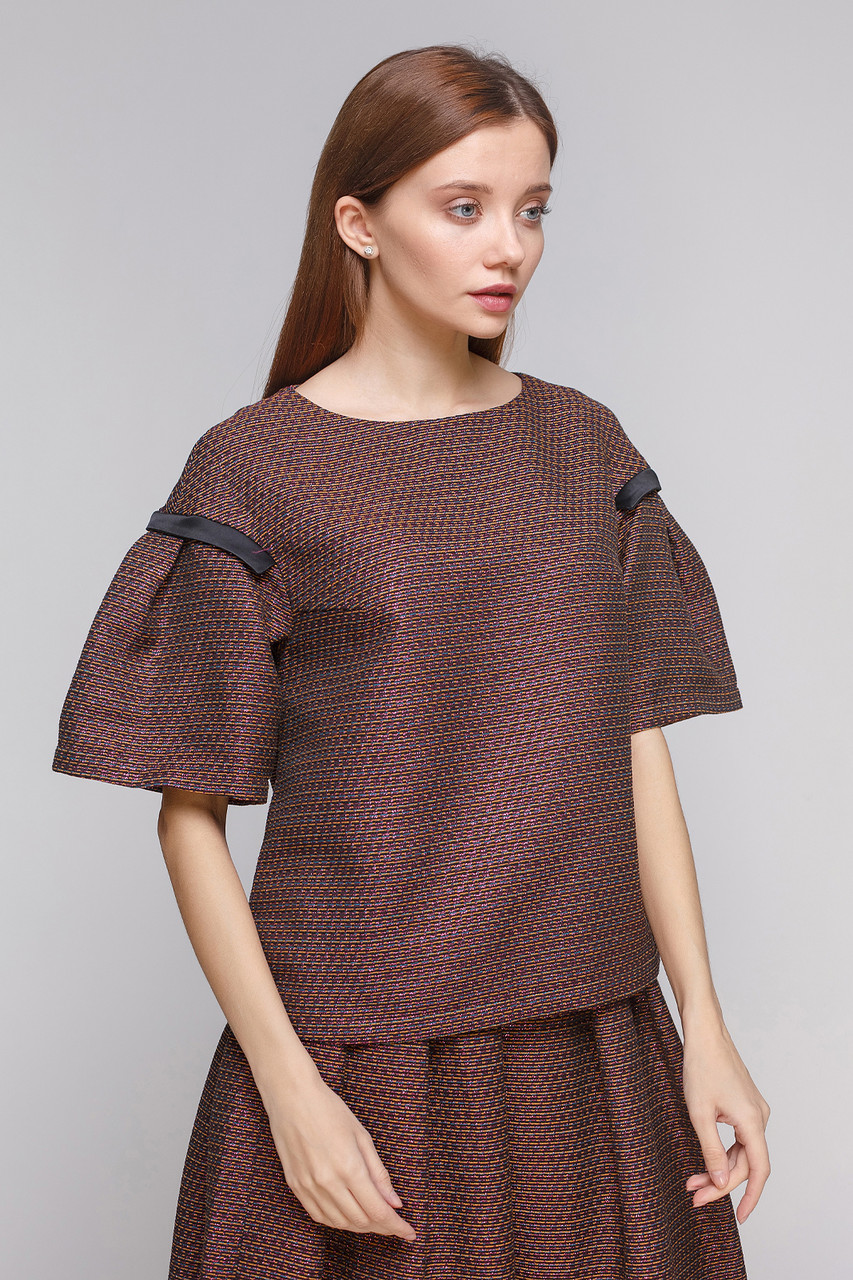 

Блуза Dolcedonna Мередит 52 бордовая БЗ-20256, Бордовый