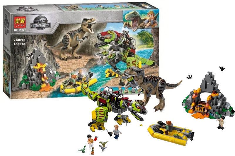 

Конструктор Dinosaur World «Бой тираннозавра и робота-динозавра» Lari 11337