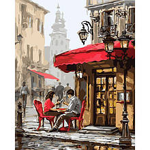 Картина за номерами "Побачення в кафе", 40х50 см, 3*