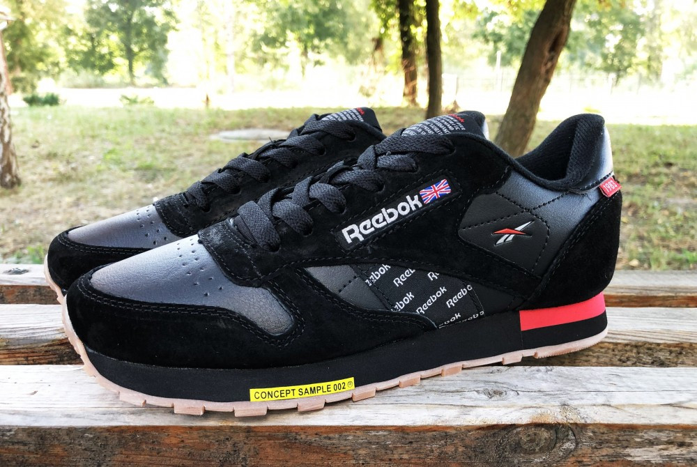 

Кроссовки Reebok classic black/red черно-красный, 46