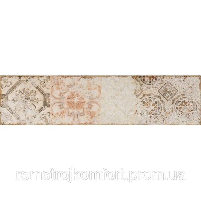 

Плитка Cifre Soul Ivory Decor 75х300, Бежевый