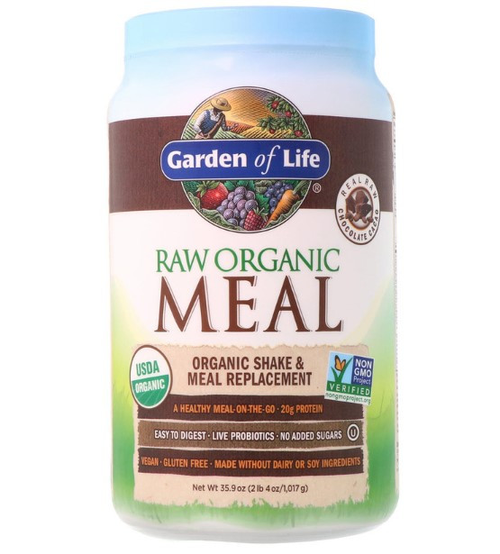 

Garden of Life, RAW Organic Meal, Shake & Meal Replacement, Chocolate Cacao, 35.9 oz (1.017 g)
