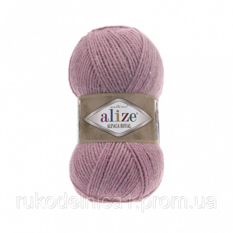 

Пряжа 269 Alize Alpaca Royal, 100гр - 250м (розовый) приятная вработе и очень теплая.