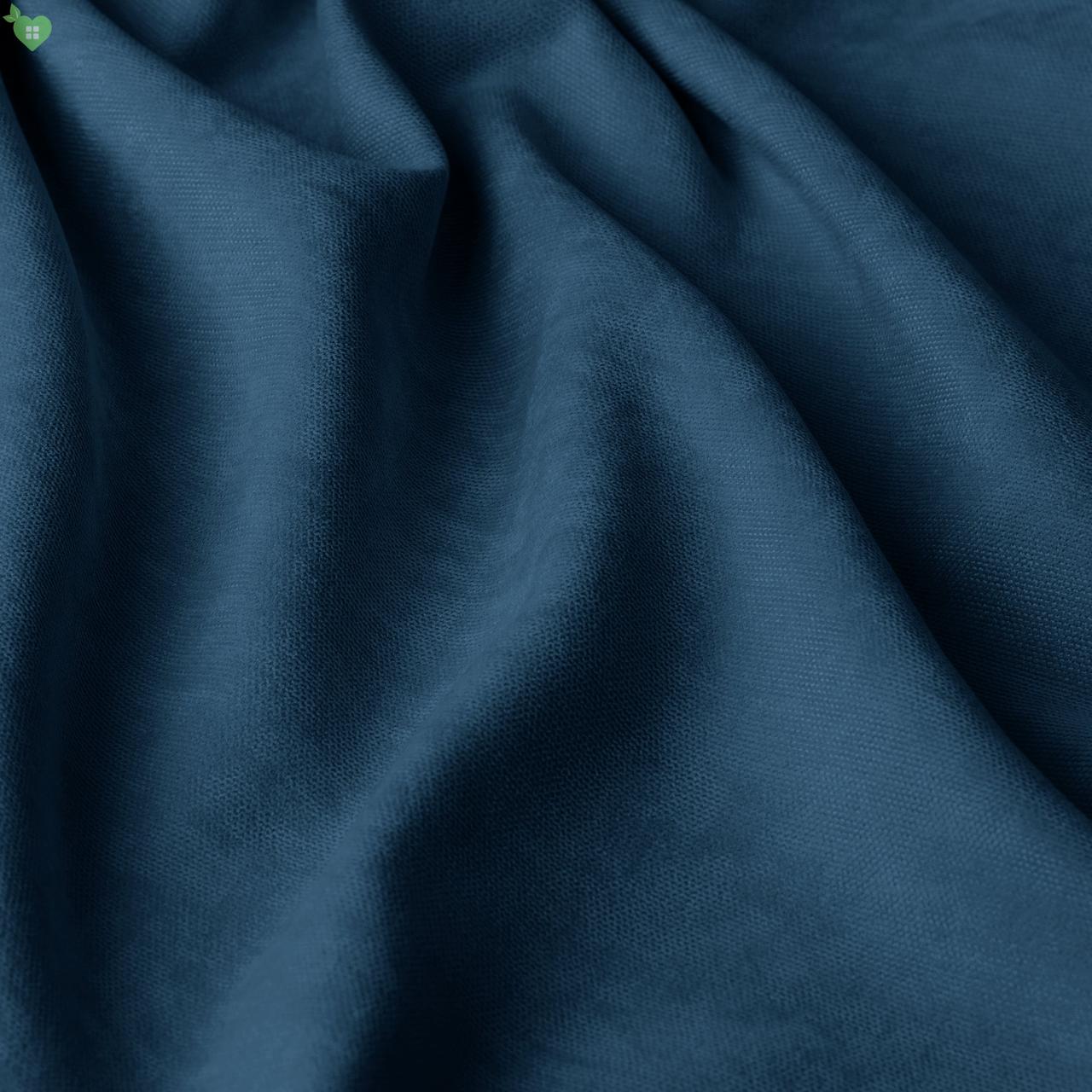 Однотонна декоративна тканина велюр синій 84363v17