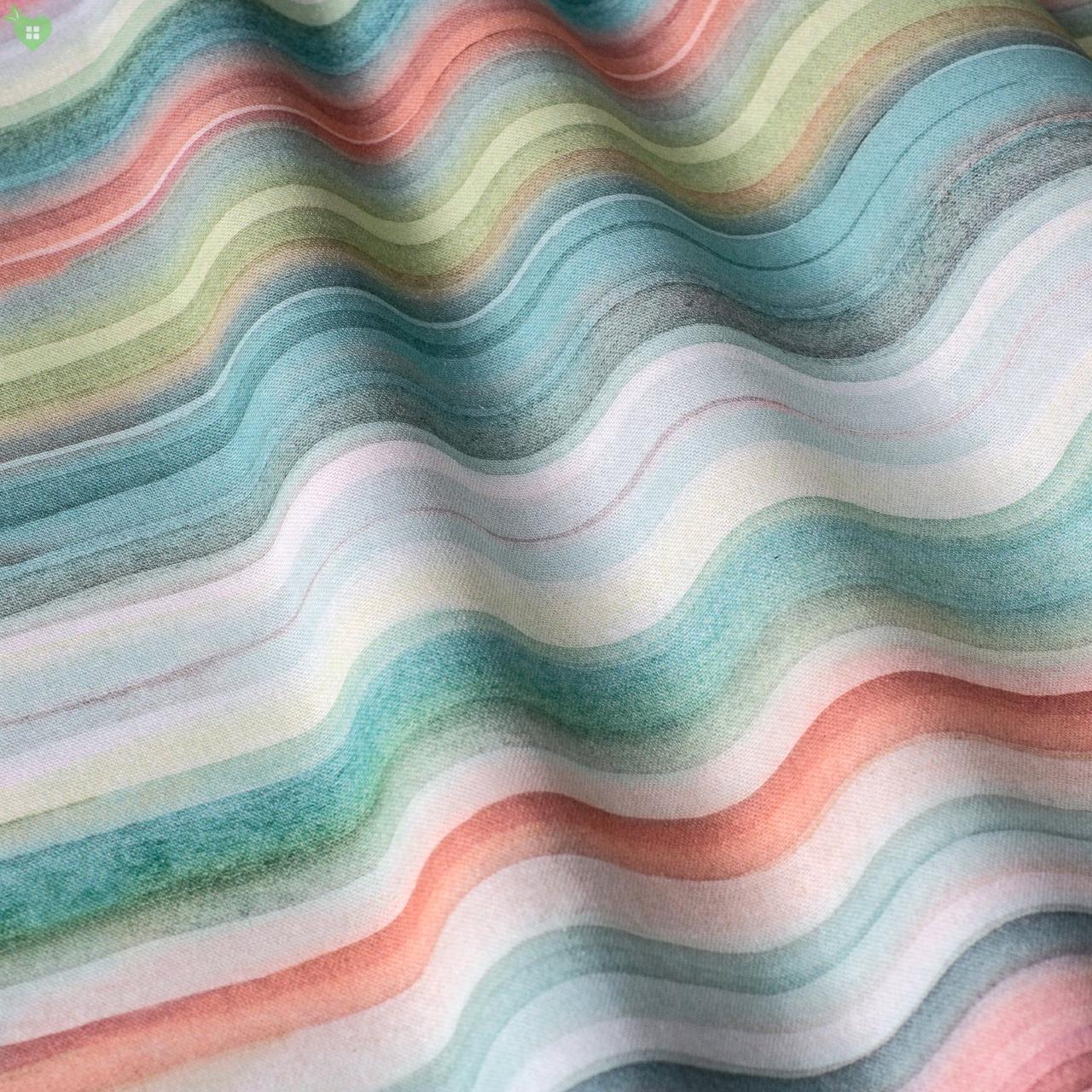 Декоративная ткань в разноцветную полоску для римской шторы 84302v1