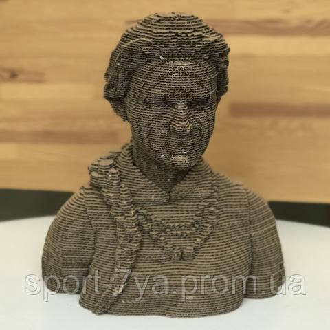

Скульптурный 3D пазл из картона Леся Украинка PZ54