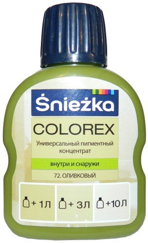 Барвник Sniezka Colorex №72 оливковий 100мл