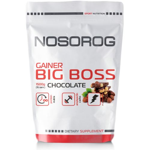 

Гейнер Носорог Биг Босс / Nosorog Nutrition Gainer Big Boss 1,5 кг шоколад