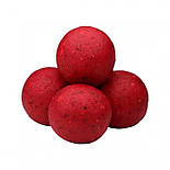 Бойли пробник насадкові розчинні Полуниця CarpZone Strawberry Boilies Method & Feeder Series Soluble 10mm, банку 15 шт, фото 2
