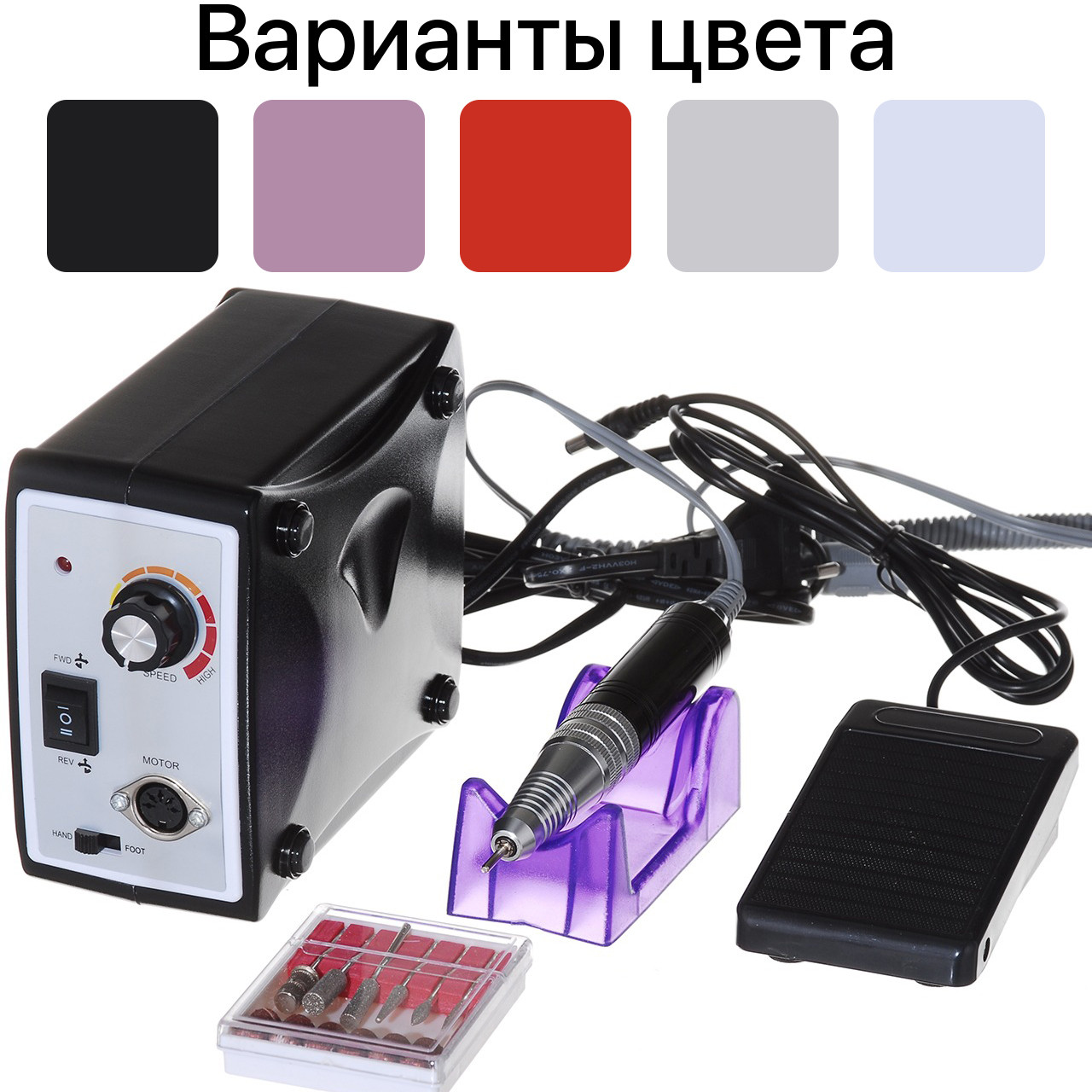 

Фрезер для маникюра, ногтей Nail Drill ZS-701 на 35000 об/мин, Черный