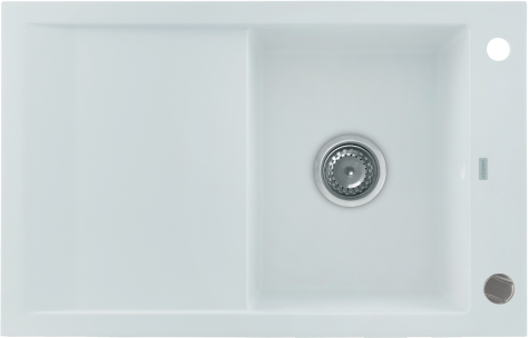 

Кухонная мойка KERNAU KGS M 45 1B1D PURE WHITE