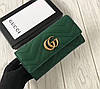 Женский кожаный удобный кошелек (443436) зеленый, фото 2