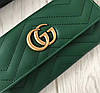 Женский кожаный удобный кошелек (443436) зеленый, фото 4