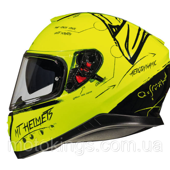 

MT ШЛЕМ ИНТЕГРАЛЬНІЙ THUNDER 3 SV BOARD ЦВЕТ ЖОЛТЫЙ FLUO/ЧОРНЫЙ, Żółty fluo/czarny