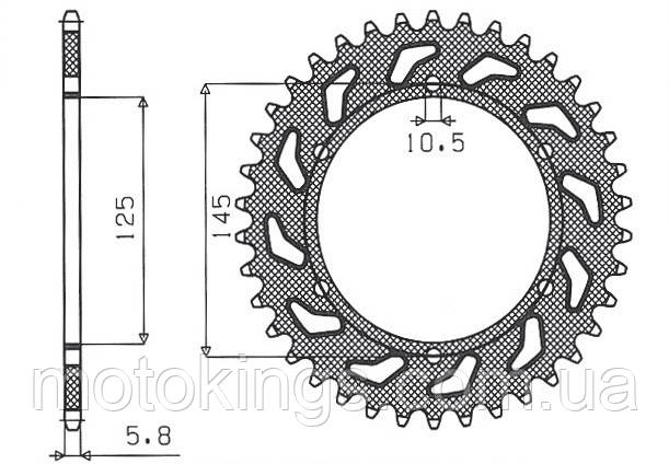 

SUNSTAR ЗАДНЯЯ ЗВЕЗДА 866 48 YAMAHA XJ 600 DIVERSION 95-03 (JTR855.48) (ЦЕПЬ. 520)