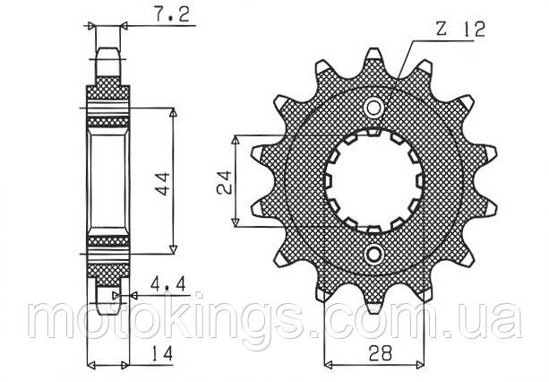 

SUNSTAR ПЕРЕДНЯЯ ЗВЕЗДА 348 17 HONDA XRV 750 AFRICA TWIN '90-'03 (JTF1372.17) (ЦЕПЬ. 525)